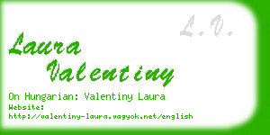 laura valentiny business card